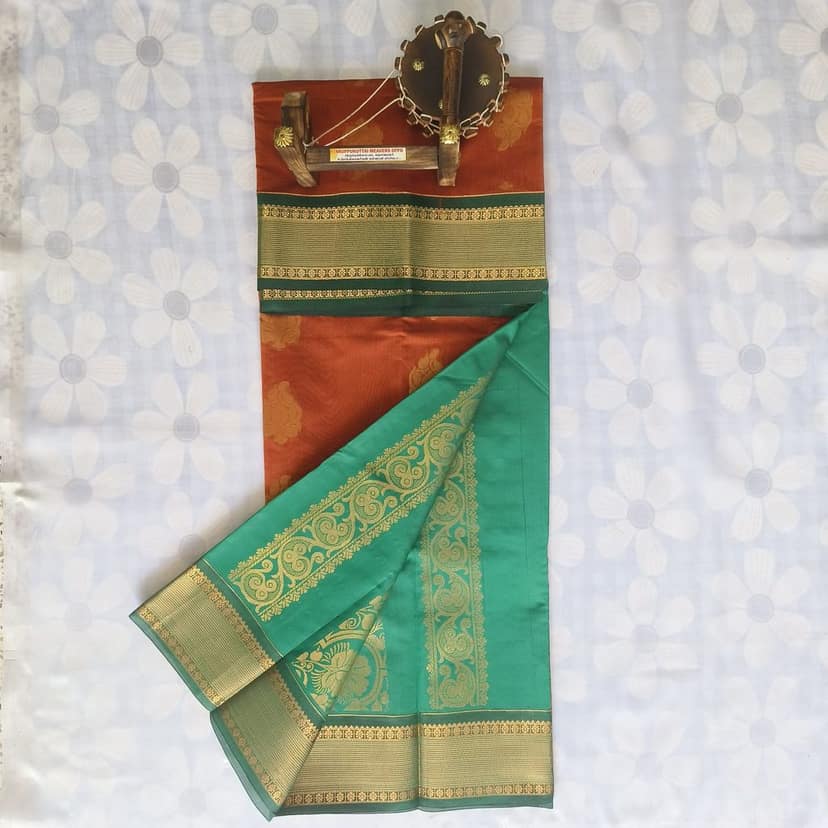Bridal Kubera Silk Cotton Saree with Blouse view 2
