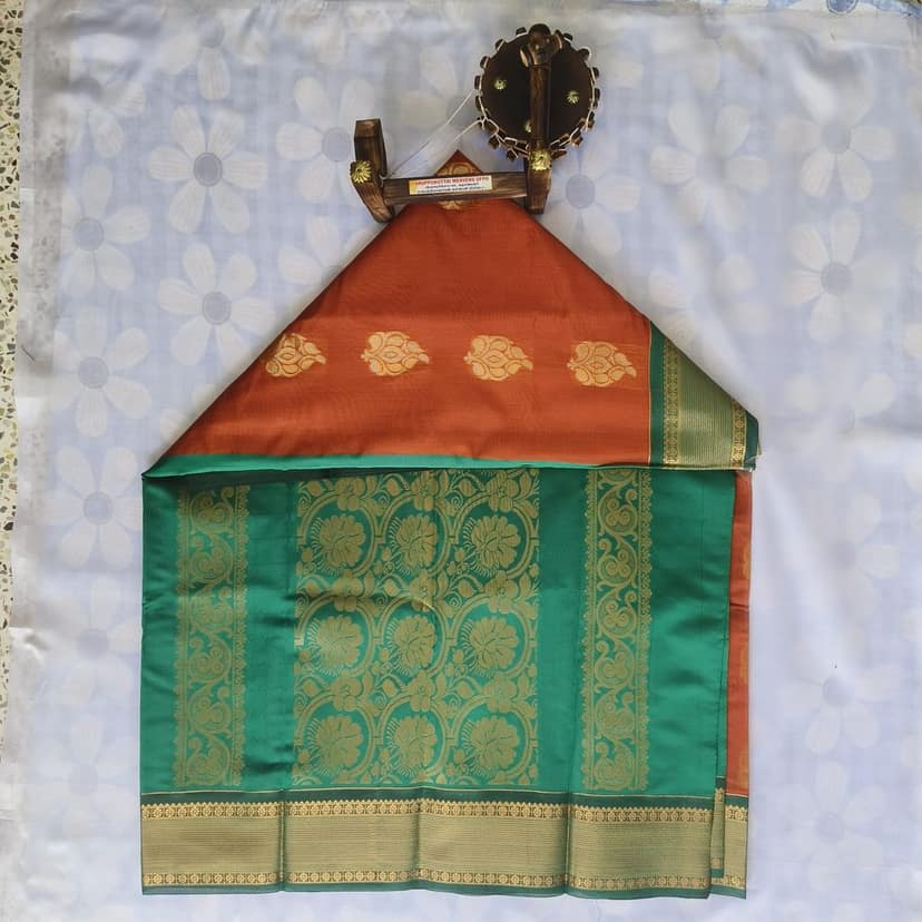 Bridal Kubera Silk Cotton Saree with Blouse view 3