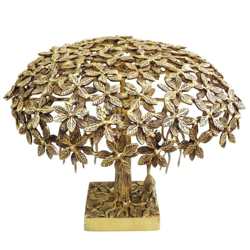 Brass Bargad Tree Showpiece | Vastu Nature Decor, Height : 15.5 Inch (BSMAS1880 D) view 3