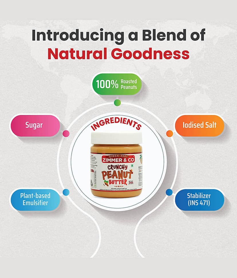 Zimmer & Co Crunchy PeanutButter Spread 340 g view 5