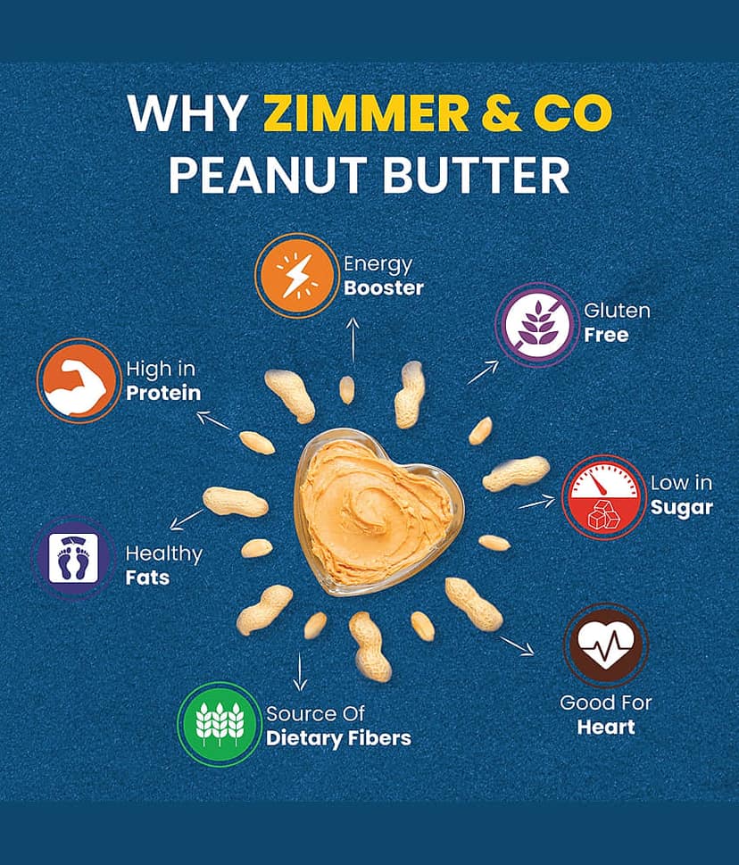 Zimmer & Co Crunchy PeanutButter Spread 340 g view 6