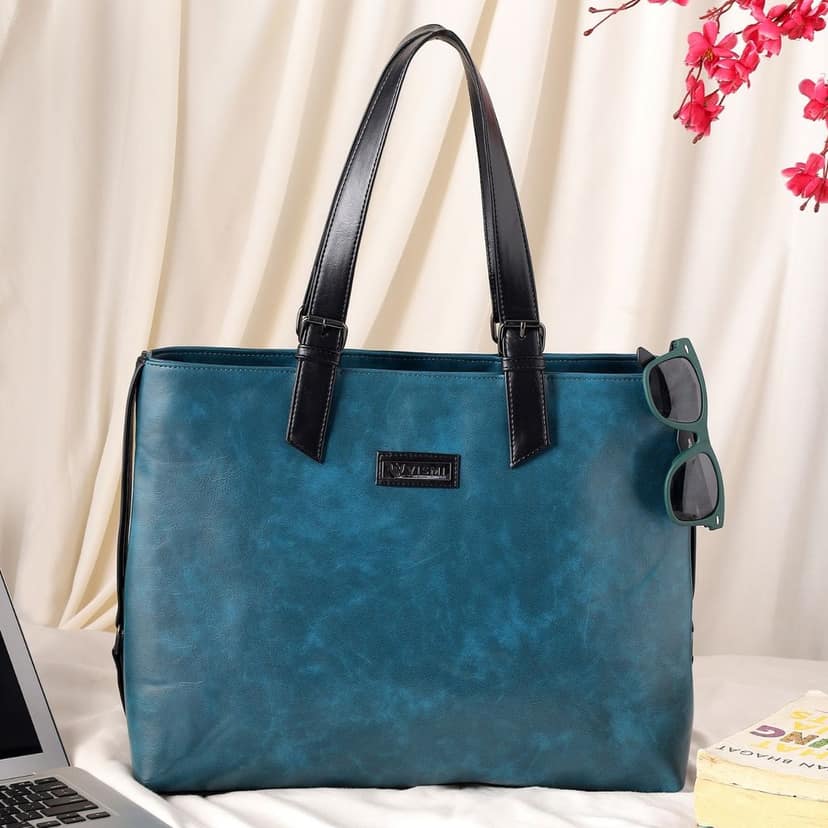 VISMIINTREND Office Bag for Women Upto 15.6 Inch Laptop | Travel Handbag | Pu Leather Stylish Tote Bag | Trendy Office Use Sling Bag | Diwali Gift for Mother | Wife view 3
