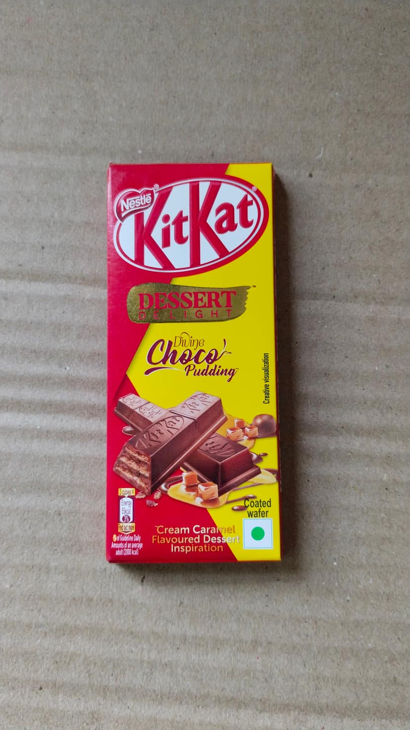 Kit kat dessert delight choco puding