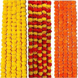 Artificial garlands with bell pack of 4| White | Size – 16 x 26 Inches |