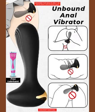 Premium Body Safe Silicone Anal Plug and 10 Vibration Modes for Men and Women