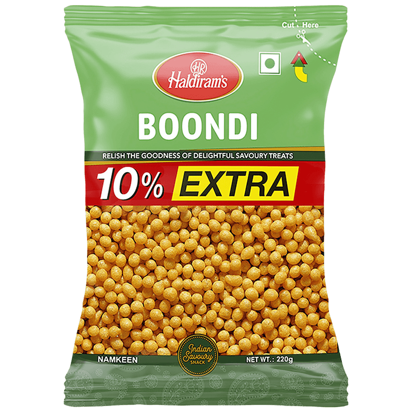 Haldiram's Namkeen - Boondi Plain (Del), 200 G Pouch