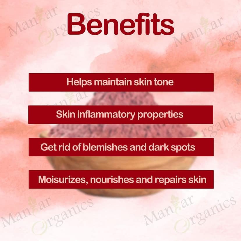 ManHar Organics Rose Petal Powder 500gm | Pure & Natural | For Glowing Skin, Face Packs & Hair Care | No Additives | Herbal Beauty Ingredient view 3