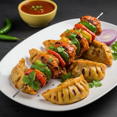 Veg Momos Tikka