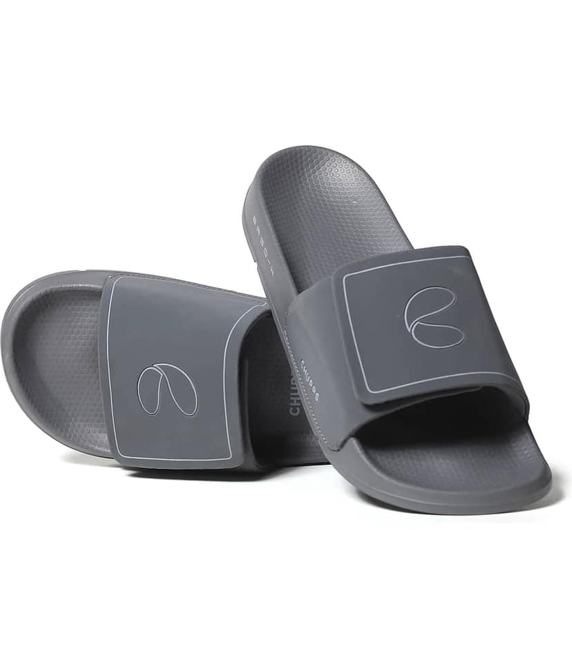 CHUPPS Dark Grey Men's Slide Flip Flop view 2