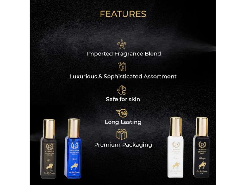 DENVER Sporting Club Luxury Premium Gift Set Perfumes - 20ml X 4 view 3