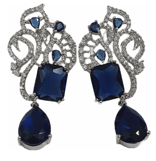 American Diamond Partweay Designer Earrings