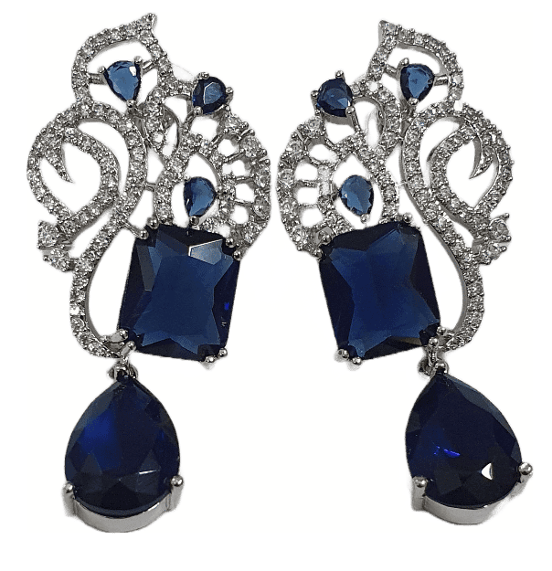 American Diamond Partweay Designer Earrings
