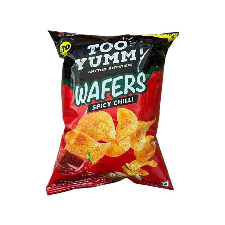 Too Yumm! Wafers Spicy Chilli 45g Potato Chips Namkeen