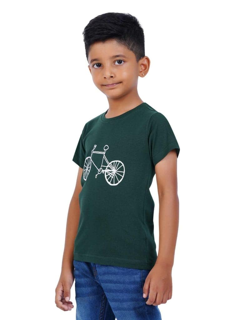 AIR GARB Boys Round Neck Printed Cotton T-shirt for 4-5 Years - Pack of 3 (K45-SG-CGR-TW) Multicolour view 3