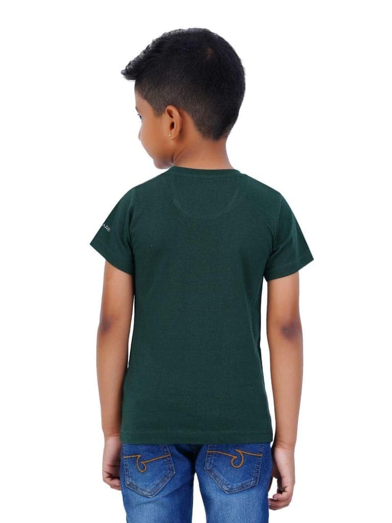 AIR GARB Boys Round Neck Printed Cotton T-shirt for 4-5 Years - Pack of 3 (K45-SG-CGR-TW) Multicolour view 8