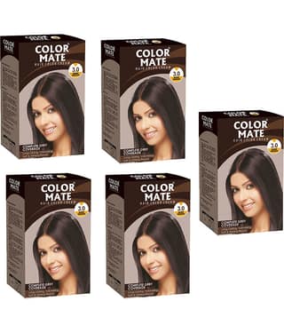 Color Mate Hair Color Cream 65Ml-Dark Brown CMHC-003(PACK OF 5)
