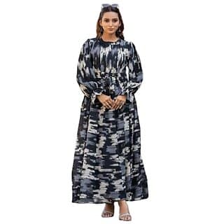 SARINKU Georgette Gown Dress for Women Stylish Western Gown Long One Piece for Girls & Women