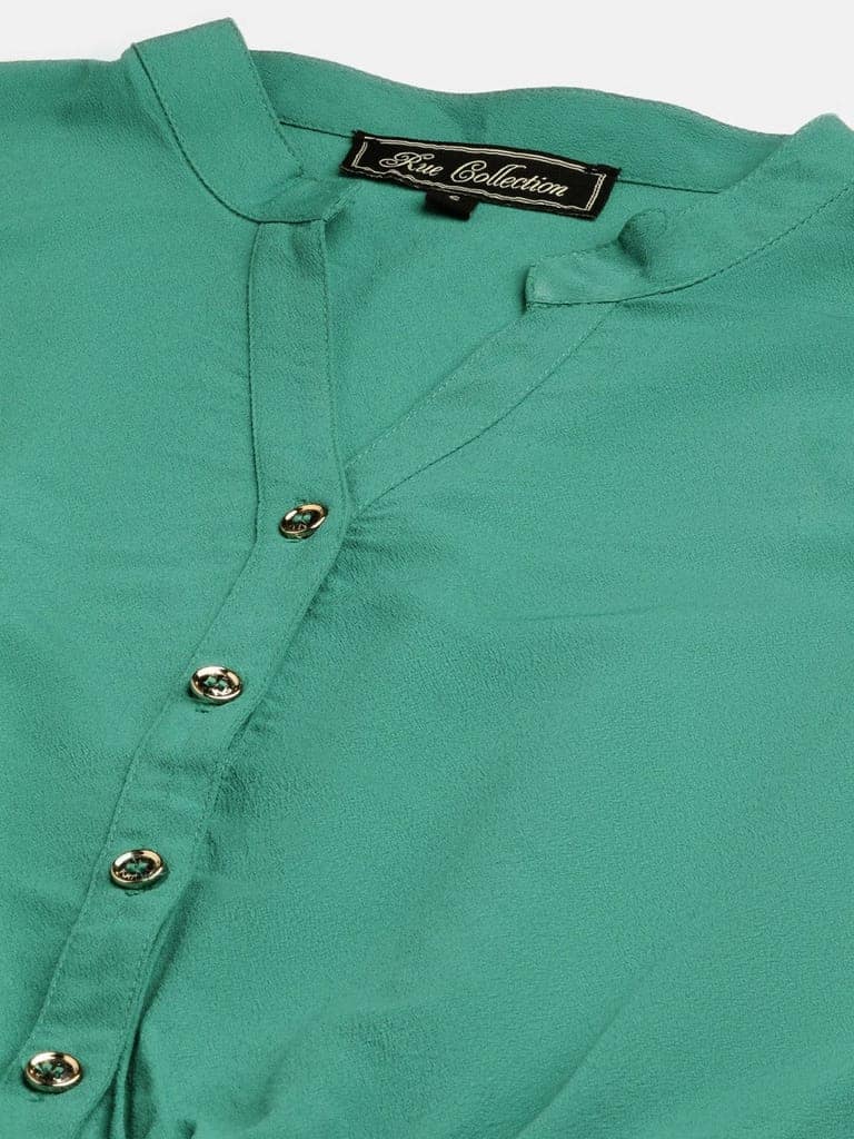 Green Belted Basic Jumpsuit view 2