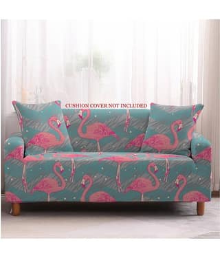 House Of Quirk 3 Seater Polyester Single Sofa Cover Set