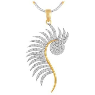 Hetprit Shimmering Brass Gold Plated Pendent Set For Woman view 2