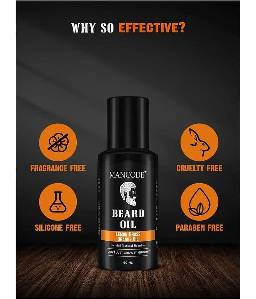 Mancode Lemon Grass Orange Beard Oil 60 ml Pack of 1 view 2