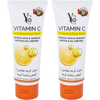 YC Vitamin C Face Whitening For All Skin Face Wash - Pack Of 2 (100ml)