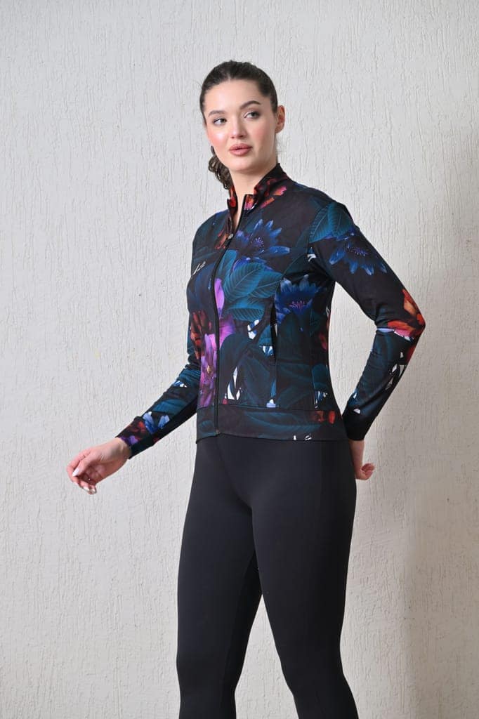 Body Smith Women Solid Full Sleeves Mesh Zipper