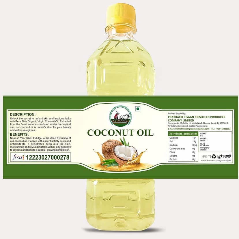 Coconut Oil (1 Litre) view 3