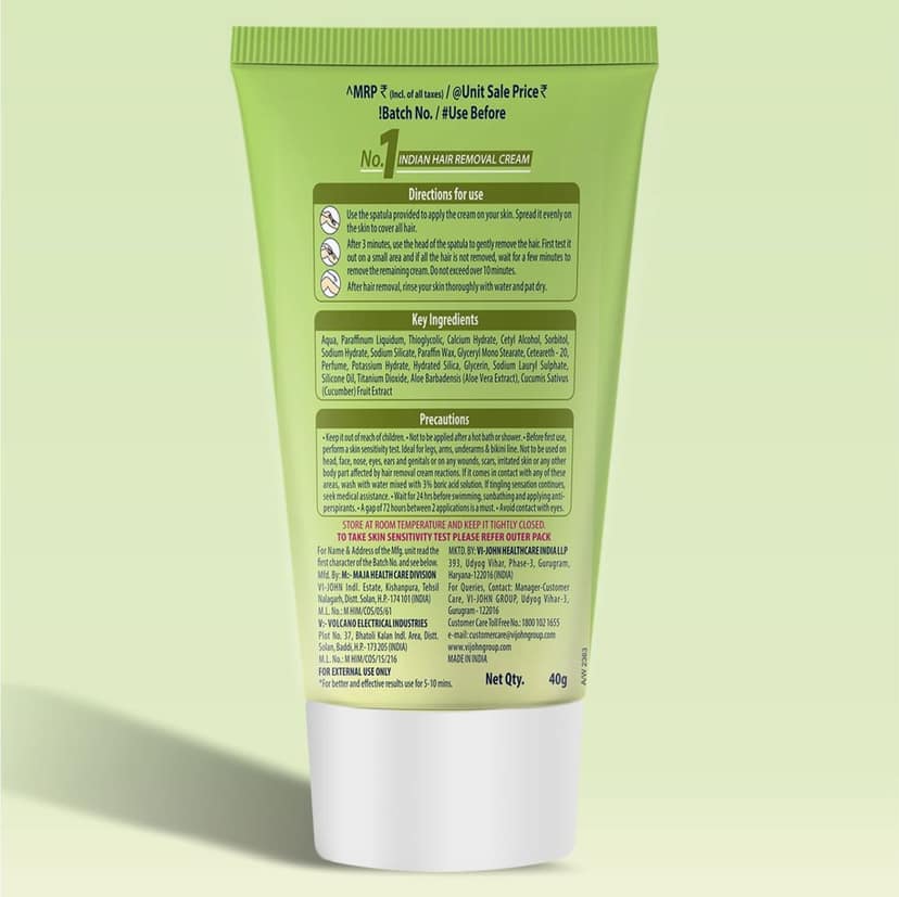 VI-JOHN FEATHER TOUCH HAIR REMOVAL ROSE,ALOE VERA & HALDI CHANDAN PACK OF 3 (330g) Cream (330 g) view 9