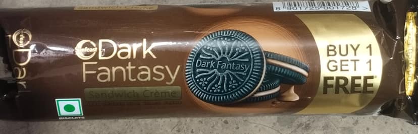 Sunfeast dark fantasy sandwich creme 1+1 free