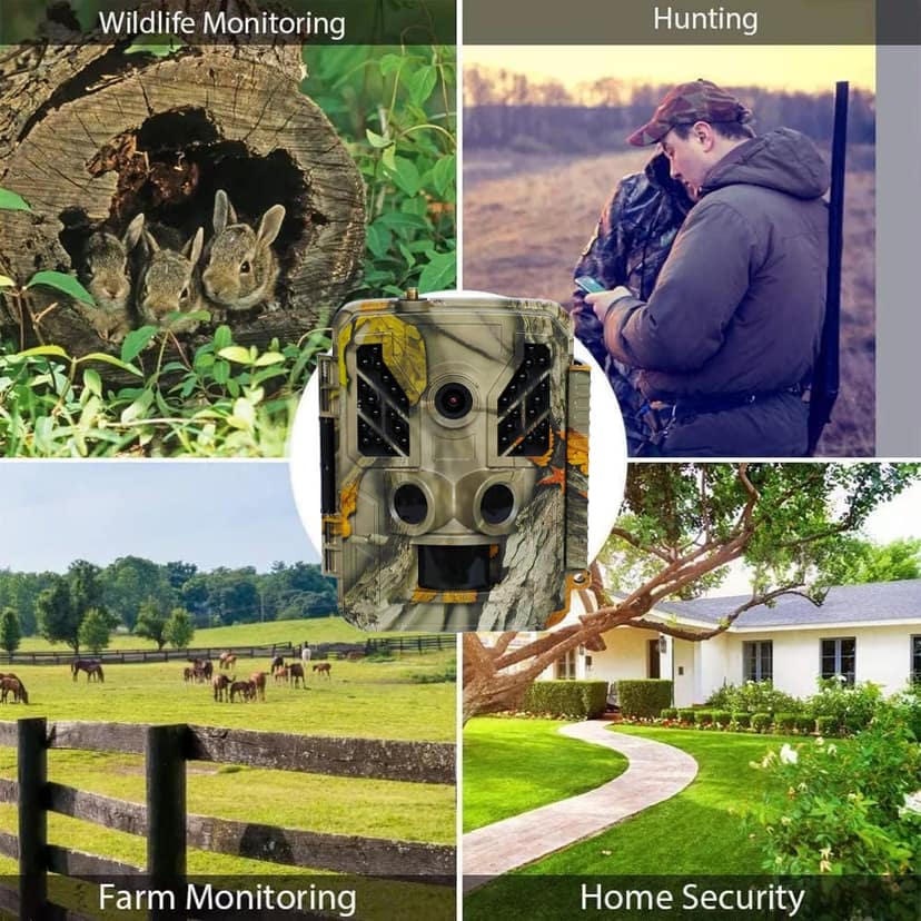 AUSHA 4K Trail Camera 32MP Photo | 0.2s Fast Trigger, Night Vision, Waterproof, 3 PIR Sensors, Wildlife Camera view 5