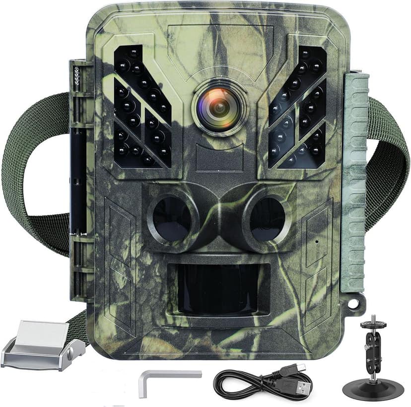 AUSHA 4K Trail Camera 32MP Photo | 0.2s Fast Trigger, Night Vision, Waterproof, 3 PIR Sensors, Wildlife Camera view 6