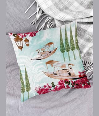 Houzzcode Single Green Pillow Cover