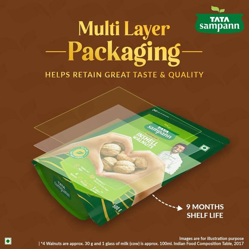 Tata Sampann Inshell Walnuts 500 g | Akhrot view 8