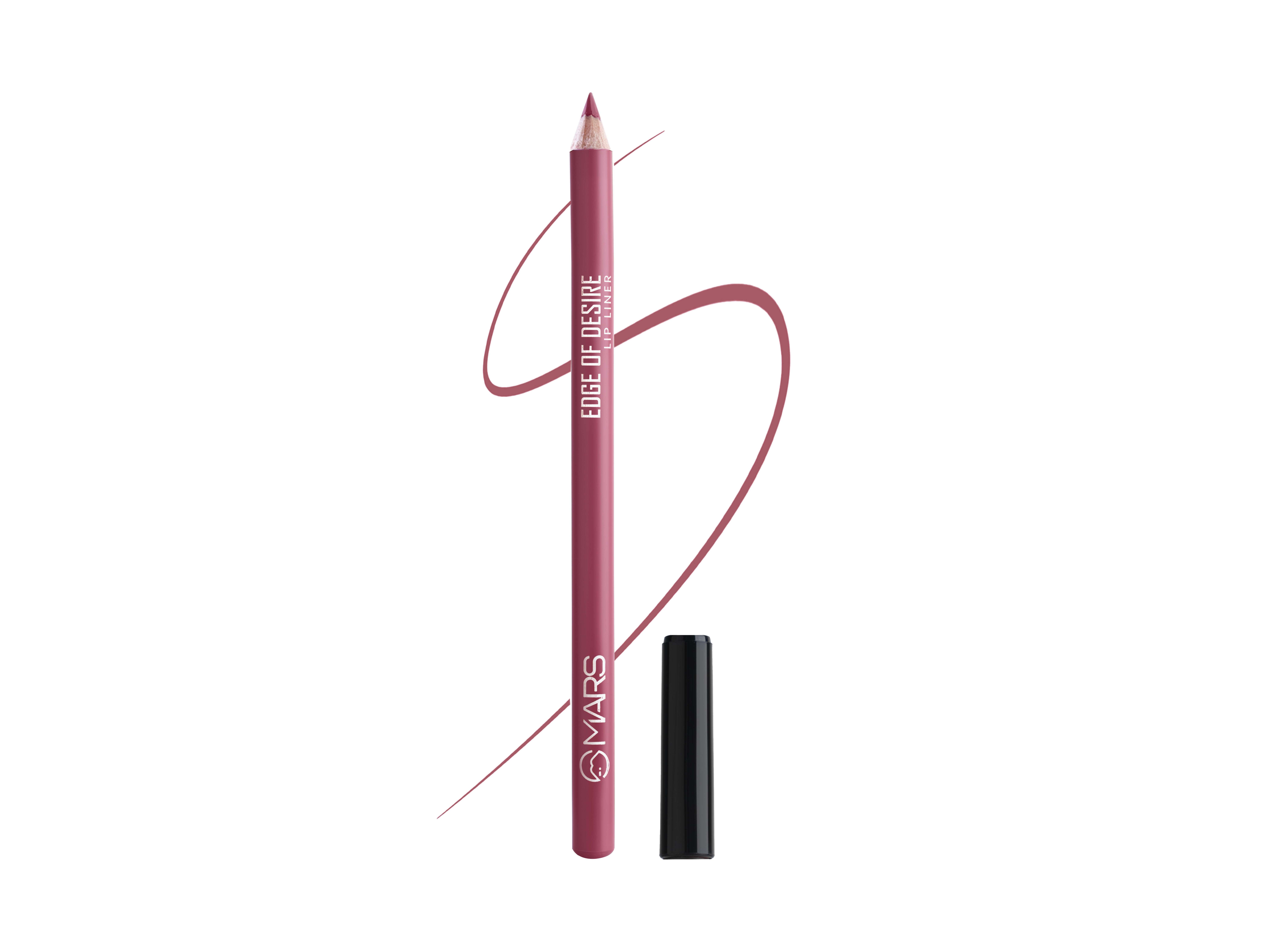 MARS Matte Lip Liner, One Swipe Smooth Application, Long Lasting Lip Pencil (1.4gm) - 19-BERRY SPLASH