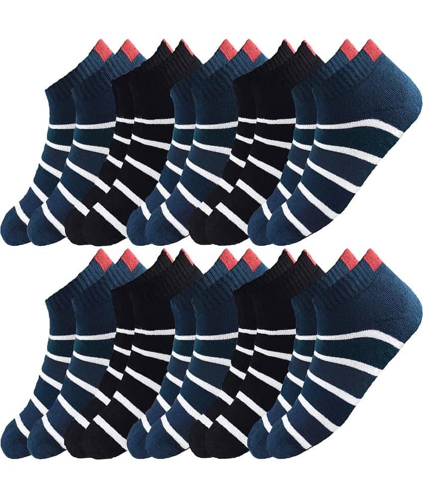 hicode - Multicolor Lycra Women's Ankle Length Socks ( Pack of 10 )
