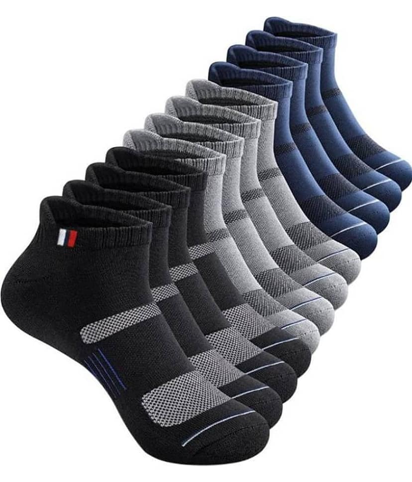 hicode Blended Men's Solid Multicolor Ankle Length Socks ( Pack of 6 )