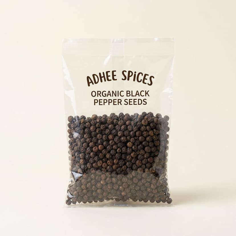 Adhee Spices Organic Black Pepper Seeds