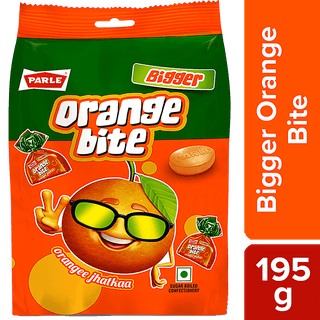 Parle Bigger Orange Bite, 195 gm