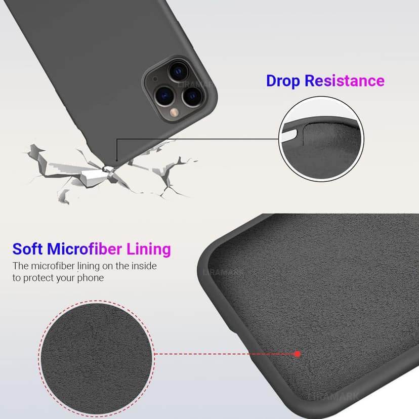 LIRAMARK Liquid Silicone Soft Back Cover Case for Apple iPhone 11 Pro view 4
