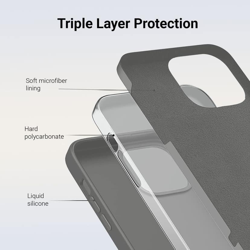 LIRAMARK Liquid Silicone Soft Back Cover Case for Apple iPhone 11 Pro view 5
