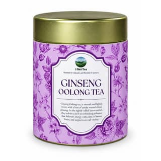 I-MEI GINSENG OOLONG TEA - 50 gm - One metal tea canister