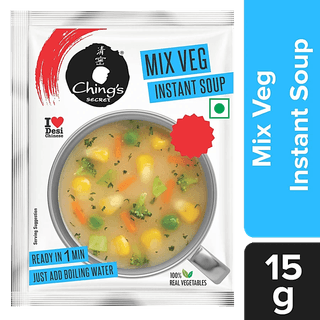 Ching's Secret Mix Veg Instant Soup, 15 G Pouch