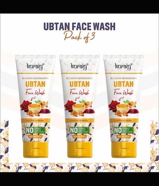 KURAIY Face Wash Cream Deep Moisturizing Cream Face wash Tube pack of 3