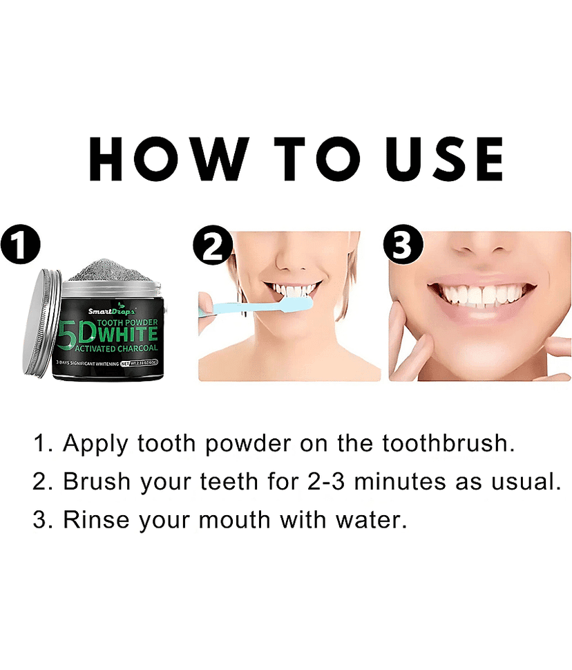 Smartdrops Teeth Whitening Powder 60 view 2