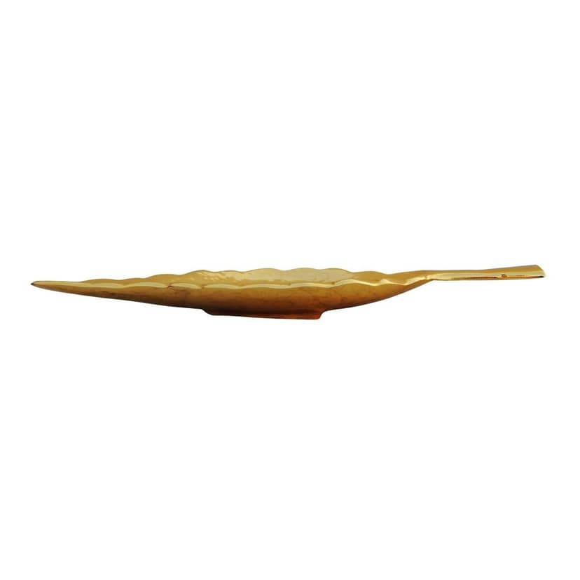 Aluminium Decorative Neem Leaf Gold Hammerd (AMAS3182/13) view 3