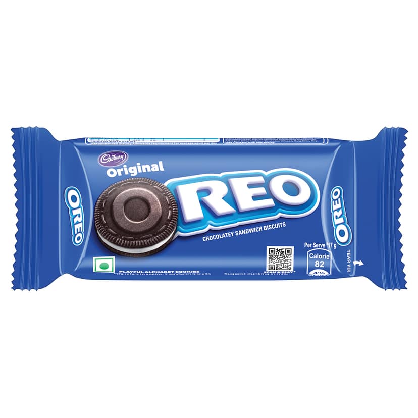 Cadbury Oreo Vanilla flavour Cookie Sandwich Cream Biscuit, 43.75 g