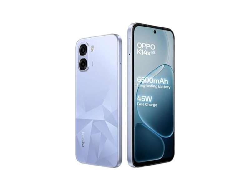 Oppo K14X 5G Smartphone, 4GB RAM, 64GB Storage, Premium Design - Icy Blue view 4