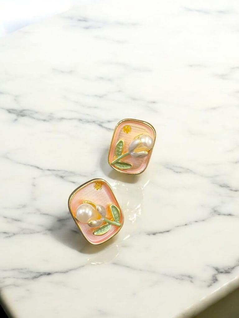 Blooming Studs - Floral Fusion By Amit Chauhan And Sons view 2