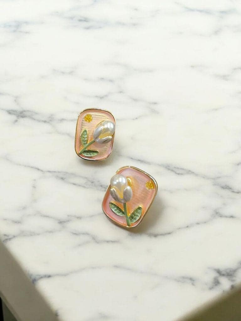 Blooming Studs - Floral Fusion By Amit Chauhan And Sons view 3